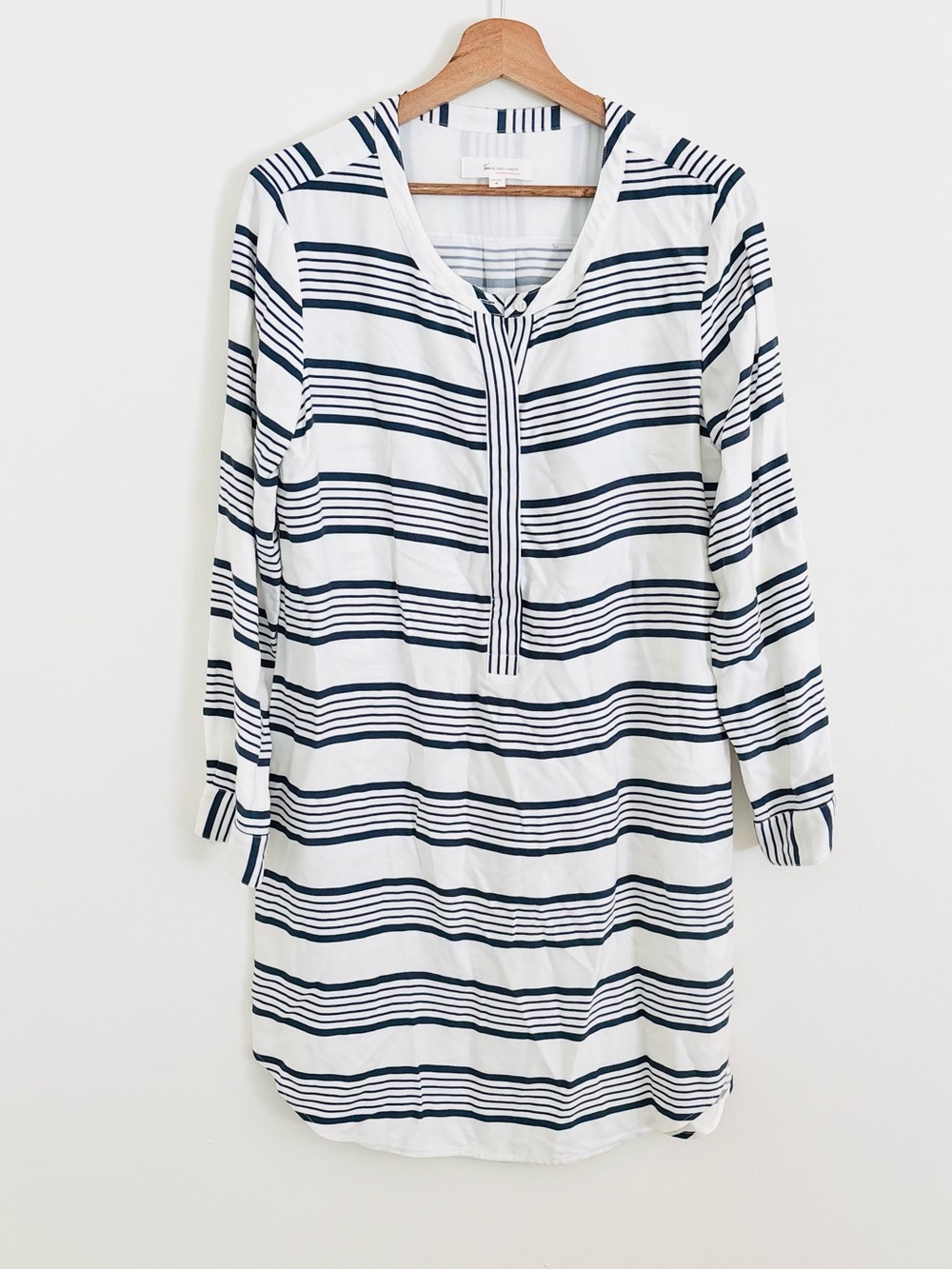Vince Camuto Tunic Dress in Navy & White Stripe